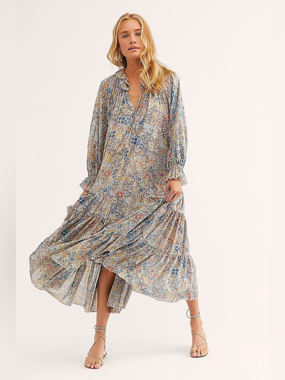 Free People Feeling Groovy Maxi Dress Extra Small